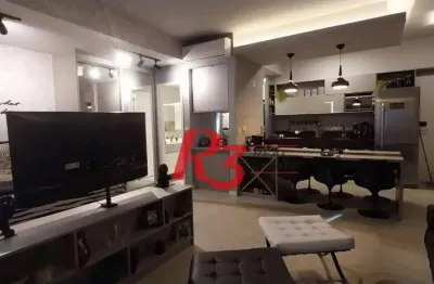 Apartamento com 1 dormitório, 54 m² - venda por r$ 1.275.000,00 ou aluguel por r$ 6.300,00/mês - pompéia - santos/sp