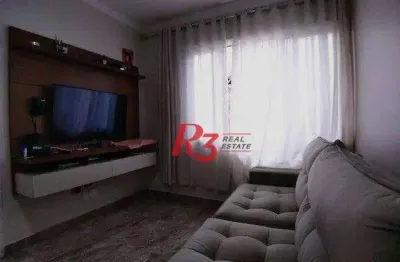 Casa com 3 dormitórios à venda, 87 m² por r$ 450.000,00 - macuco - santos/sp