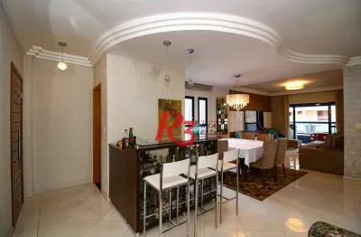 Apartamento com 3 dormitórios à venda, 159 m² por r$ 1.470.000,00 - ponta da praia - santos/sp