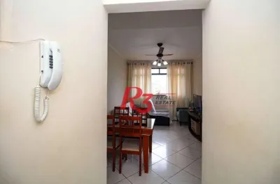 Apartamento com 3 dormitórios à venda, 90 m² por r$ 480.000,00 - pompéia - santos/sp