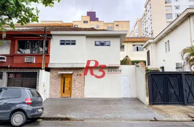 Sobrado à venda, 180 m² por r$ 990.000,00 - embaré - santos/sp