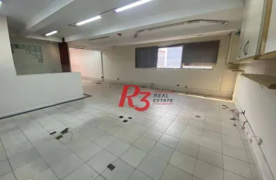 Sala à venda, 130 m² por r$ 300.000,00 - centro - santos/sp