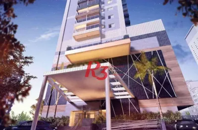 Apartamento à venda, 87 m² por r$ 1.590.000,00 - gonzaga - santos/sp