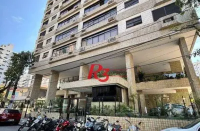 Apartamento com 4 dormitórios à venda, 238 m² por r$ 2.750.000,00 - boqueirão - santos/sp