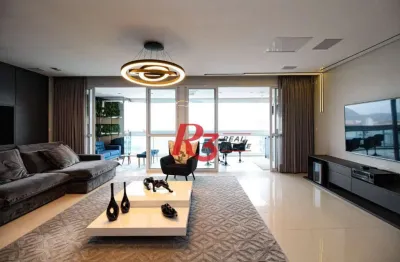 Apartamento com 1 suíte + lavabo à venda, 106 m² por r$ 2.230.000 - aparecida - santos/sp