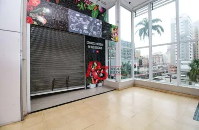 Loja para alugar, 29 m² por r$ 5.000,00/mês - gonzaga - santos/sp