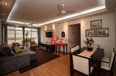 Apartamento com 2 dormitórios à venda, 109 m² por r$ 675.000,00 - josé menino - santos/sp