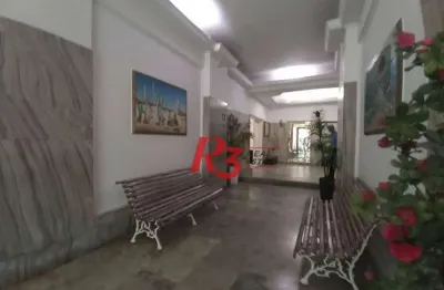 Studio com 1 dormitório à venda, 38 m² por r$ 330.000,00 - boqueirão - santos/sp