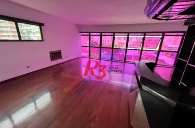 Apartamento à venda, 152 m² por r$ 1.120.000,00 - gonzaga - santos/sp