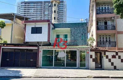 Sobrado com 3 dormitórios à venda, 220 m² por r$ 1.200.000,00 - encruzilhada - santos/sp