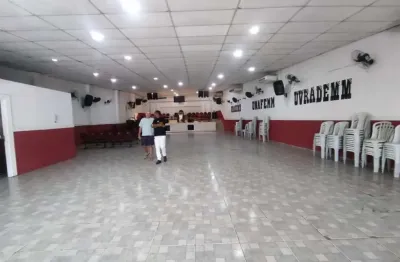 Salão para alugar, 320 m² por r$ 6.000,00/mês - jardim quarentenário - são vicente/sp