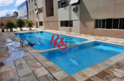 Apartamento com 3 dormitórios, 136 m² - venda por r$ 900.000,00 ou aluguel por r$ 6.561,21/mês - boqueirão - santos/sp