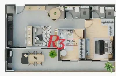 Apartamento à venda, 65 m² por r$ 790.000,00 - ponta da praia - santos/sp