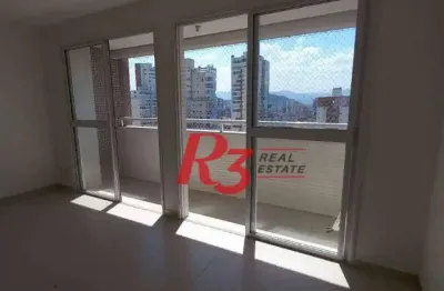 Sala para alugar, 44 m² por r$ 3.700,00/mês - boqueirão - santos/sp