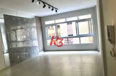 Apartamento com 3 dormitórios à venda, 140 m² por r$ 895.000,00 - josé menino - santos/sp