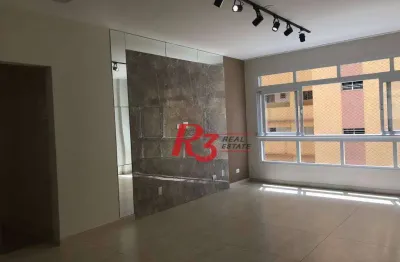Apartamento com 3 dormitórios à venda, 140 m² por r$ 895.000,00 - josé menino - santos/sp