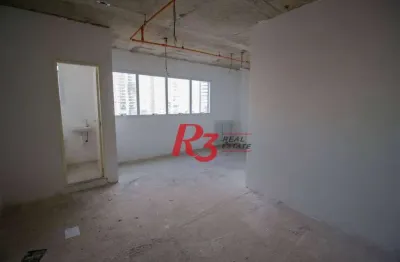 Sala à venda, 35 m² por r$ 332.690,00 - ponta da praia - santos/sp