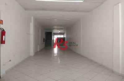 Loja para alugar, 311 m² por r$ 10.000,00/mês - centro - santos/sp