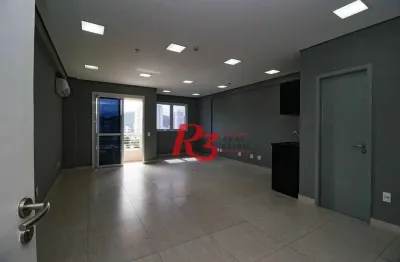 Sala para alugar, 42 m² por r$ 3.550,02 - vila matias - santos/sp
