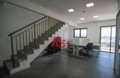 Sala à venda, 98 m² por r$ 650.000,00 - valongo - santos/sp
