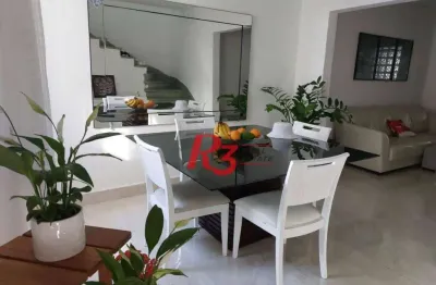 Sobrado com 3 dormitórios à venda, 200 m² por r$ 2.150.000,00 - embaré - santos/sp