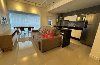 Apartamento para alugar, 57 m² por r$ 6.200,00/mês - gonzaga - santos/sp