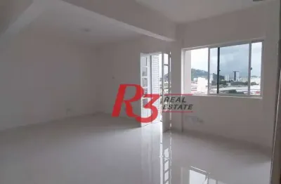 Cobertura com 2 dormitórios à venda, 137 m² por r$ 905.000,00 - vila belmiro - santos/sp