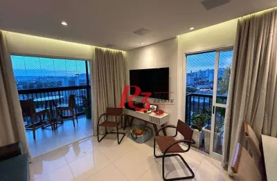Apartamento duplex à venda, 128 m² por r$ 1.200.000,00 - encruzilhada - santos/sp