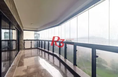 Apartamento, 251 m² - venda por r$ 3.500.000,00 ou aluguel por r$ 19.070,00/mês - pompéia - santos/sp