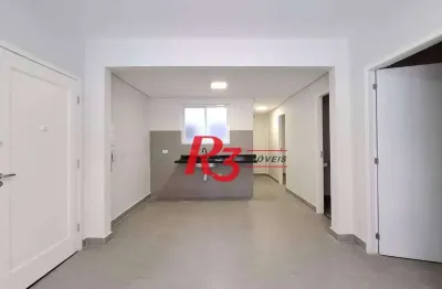 Apartamento com 2 dormitórios à venda, 59 m² por r$ 450.000,00 - boqueirão - santos/sp