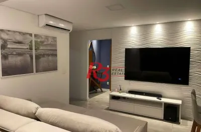 Apartamento à venda, 58 m² por r$ 689.000,00 - macuco - santos/sp