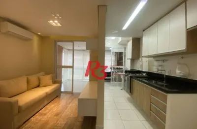 Apartamento com 1 dormitório para alugar, 48 m² por r$ 4.760,00/mês - ponta da praia - santos/sp