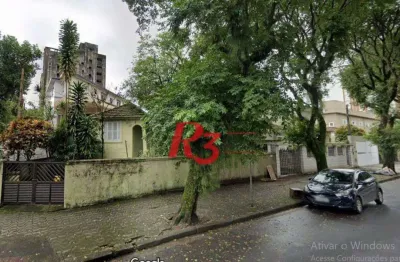 Terreno para alugar, 546 m² por r$ 15.000,00/mês - embaré - santos/sp