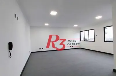 Sala para alugar, 50 m² por r$ 2.500,00/mês - vila matias - santos/sp
