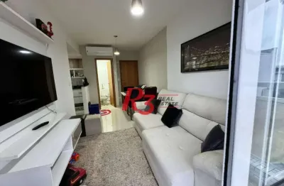 Apartamento com 2 dormitórios para alugar, 58 m² por R$ 5.500,00/mês - Vila Matias - Santos/SP