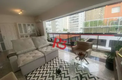 Apartamento com 2 dormitórios à venda, 140 m² por r$ 990.000,00 - embaré - santos/sp