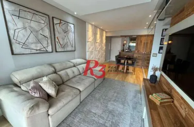 Apartamento para alugar, 84 m² por r$ 9.000,00/mês - vila belmiro - santos/sp