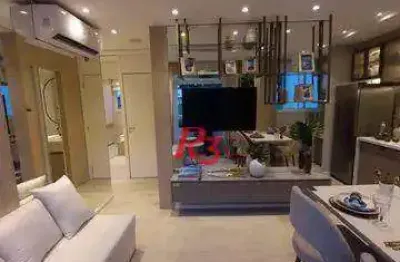 Apartamento com 2 dormitórios à venda, 42 m² por r$ 320.000,00 - jabaquara - santos/sp