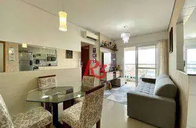 Apartamento à venda, 59 m² por r$ 560.000,00 - vila matias - santos/sp