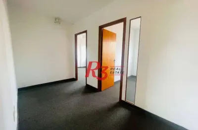 Sala para alugar, 60 m² por r$ 2.700,00/mês - embaré - santos/sp
