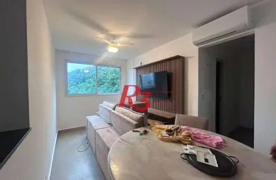 Apartamento com 2 dormitórios à venda, 58 m² por r$ 650.000,00 - marapé - santos/sp