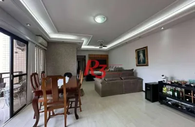 Apartamento à venda, 135 m² por r$ 950.000,00 - marapé - santos/sp