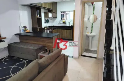 Casa com 2 dormitórios à venda, 80 m² por r$ 350.000,00 - vila voturuá - são vicente/sp