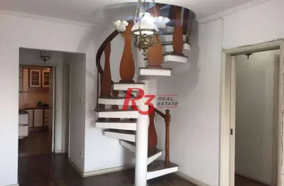 Cobertura à venda, 200 m² por r$ 650.000,00 - embaré - santos/sp