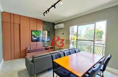 Apartamento à venda, 65 m² por r$ 724.000,00 - ponta da praia - santos/sp