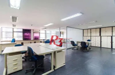 Sala para alugar, 221 m² por r$ 7.830,00/mês - centro - santos/sp