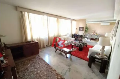 Apartamento com 4 dormitórios à venda, 265 m² por r$ 1.170.000,00 - gonzaga - santos/sp