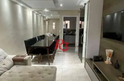 Village à venda, 124 m² por r$ 685.000,00 - marapé - santos/sp
