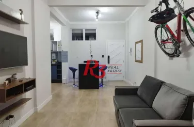 Apartamento garden com 1 dormitório à venda, 52 m² por r$ 450.000,00 - ilha porchat - são vicente/sp