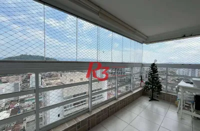 Apartamento à venda, 96 m² por r$ 880.000,00 - vila belmiro - santos/sp